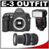 Olympus Evolt E-3 10.1MP Digital SLR Camera with Mechanical Image Stabilization with Lens and FL-50R Flash